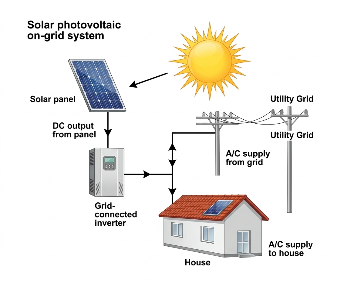 On Grid Solar Panels Installation STPI
